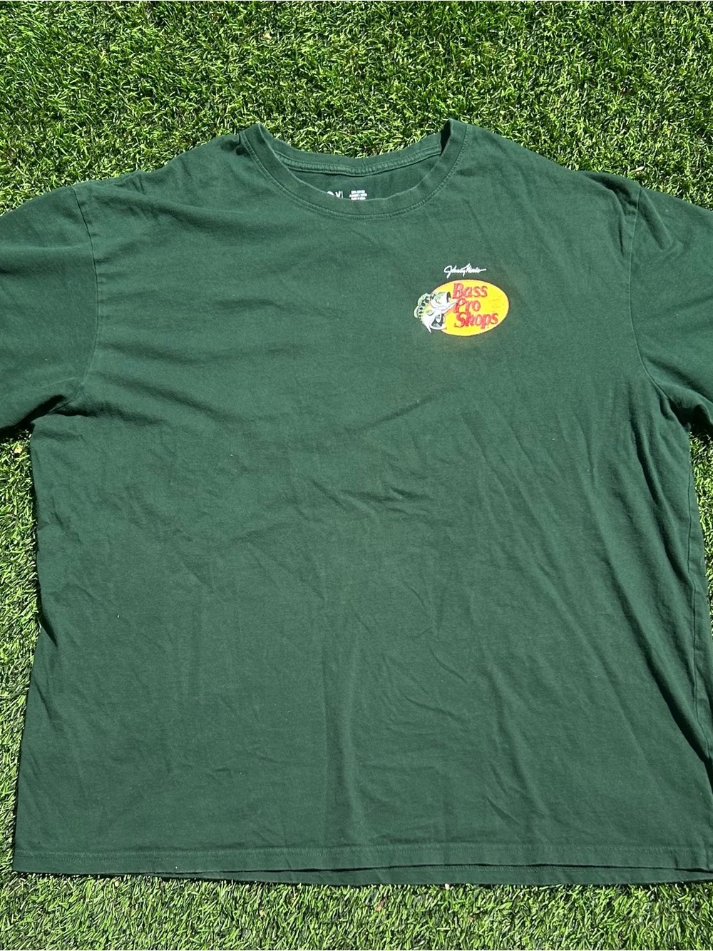 Bass Pro Shops Dark Green Logo Short Sleeve Tee